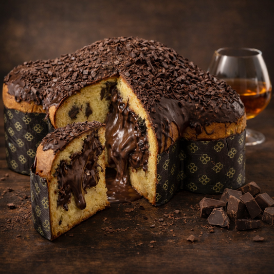 Colomba Artigianale Farcita con Crema di Cioccolato e Rum