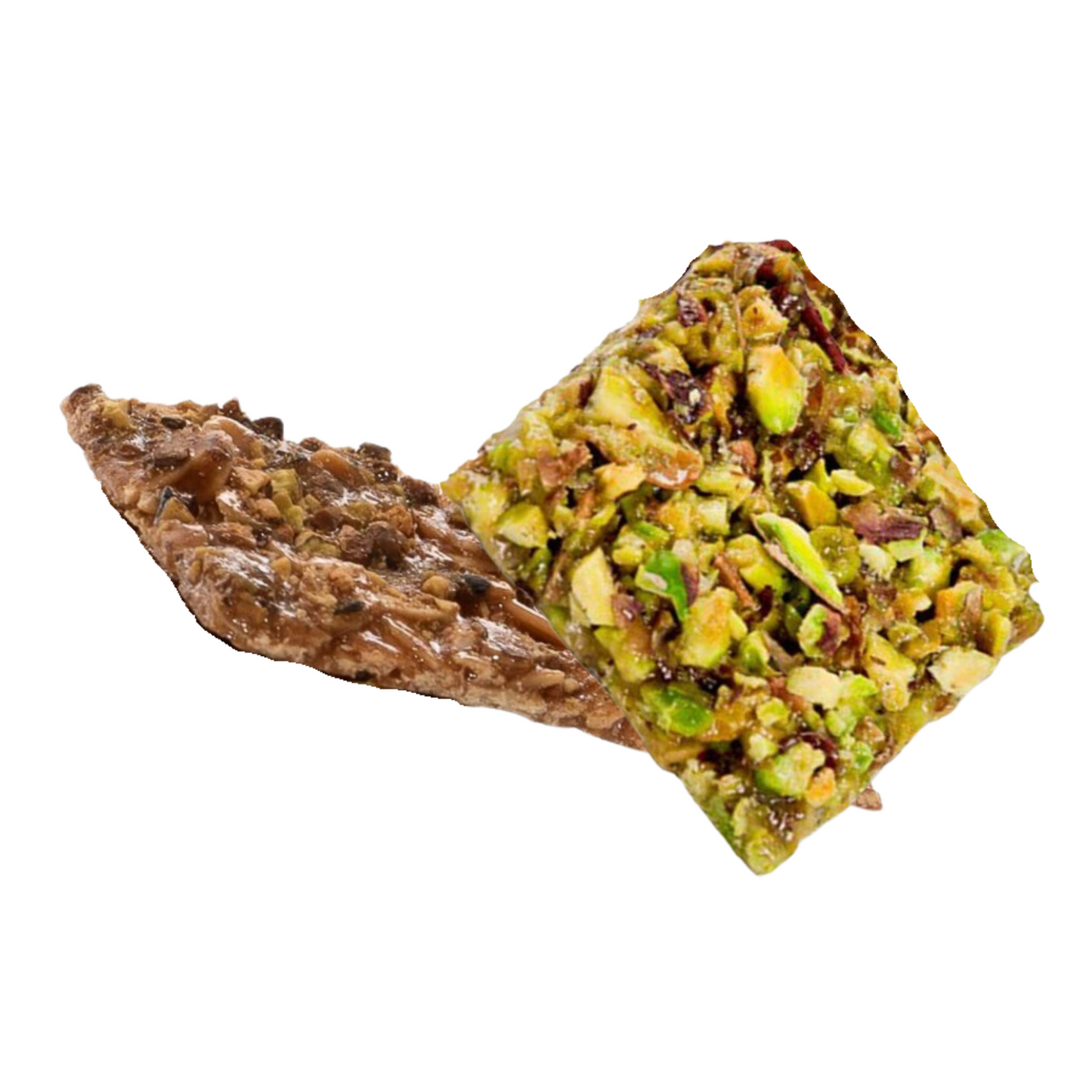 Honig-Crunchy mit Pistazien oder Mandeln