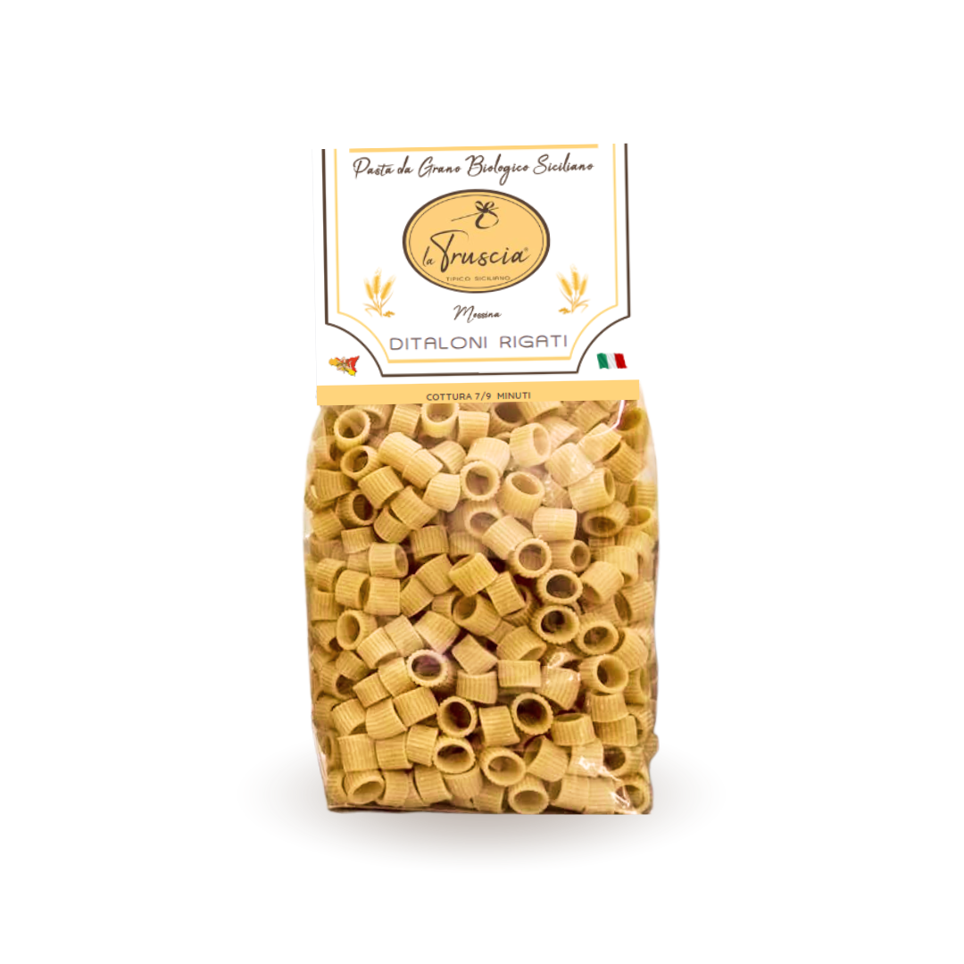 Pasta di Semola di Grano Duro Biologico Siciliano - Ditaloni Rigati