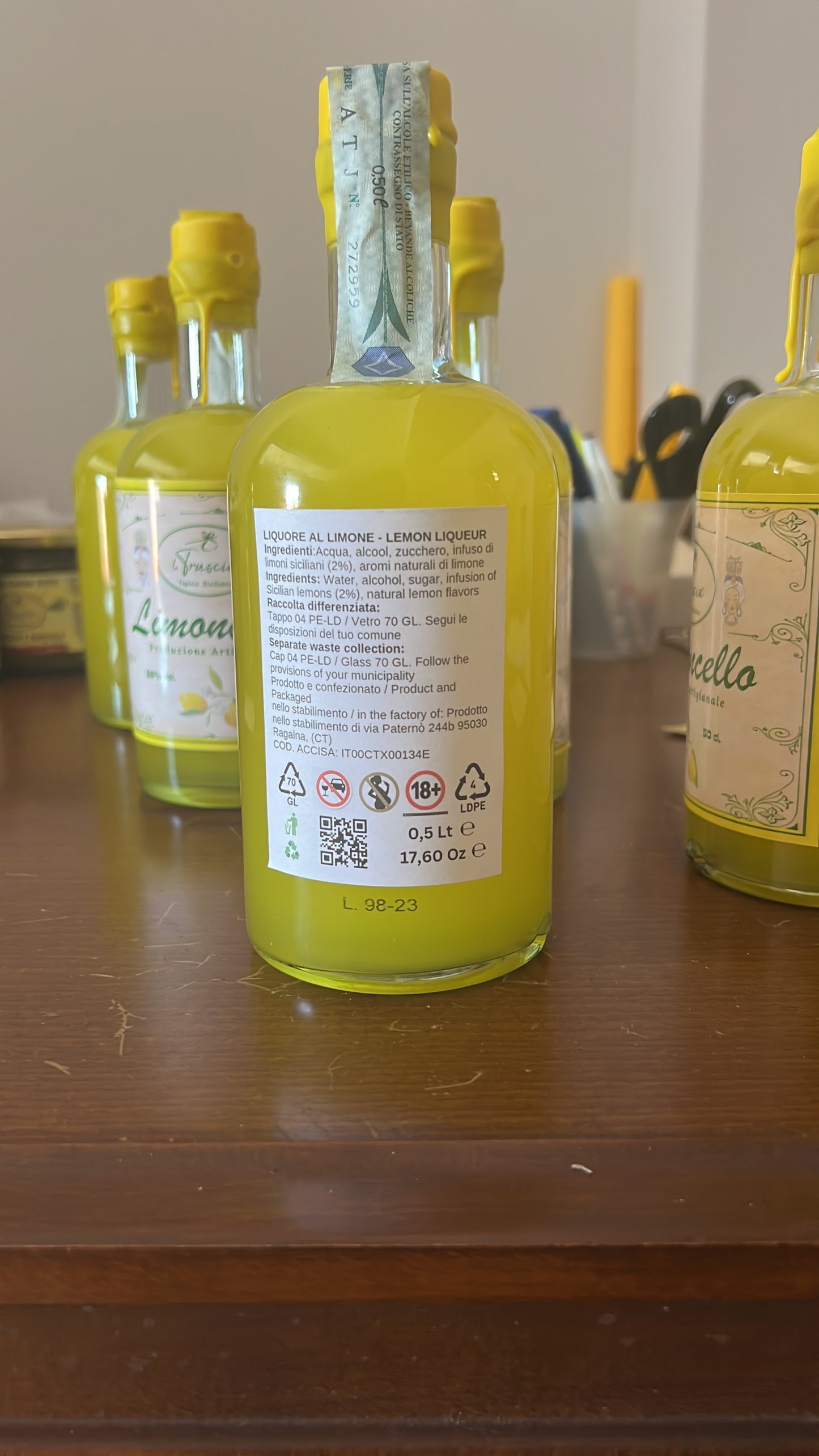 LIMONCELLO - LIQUORE AL LIMONE
