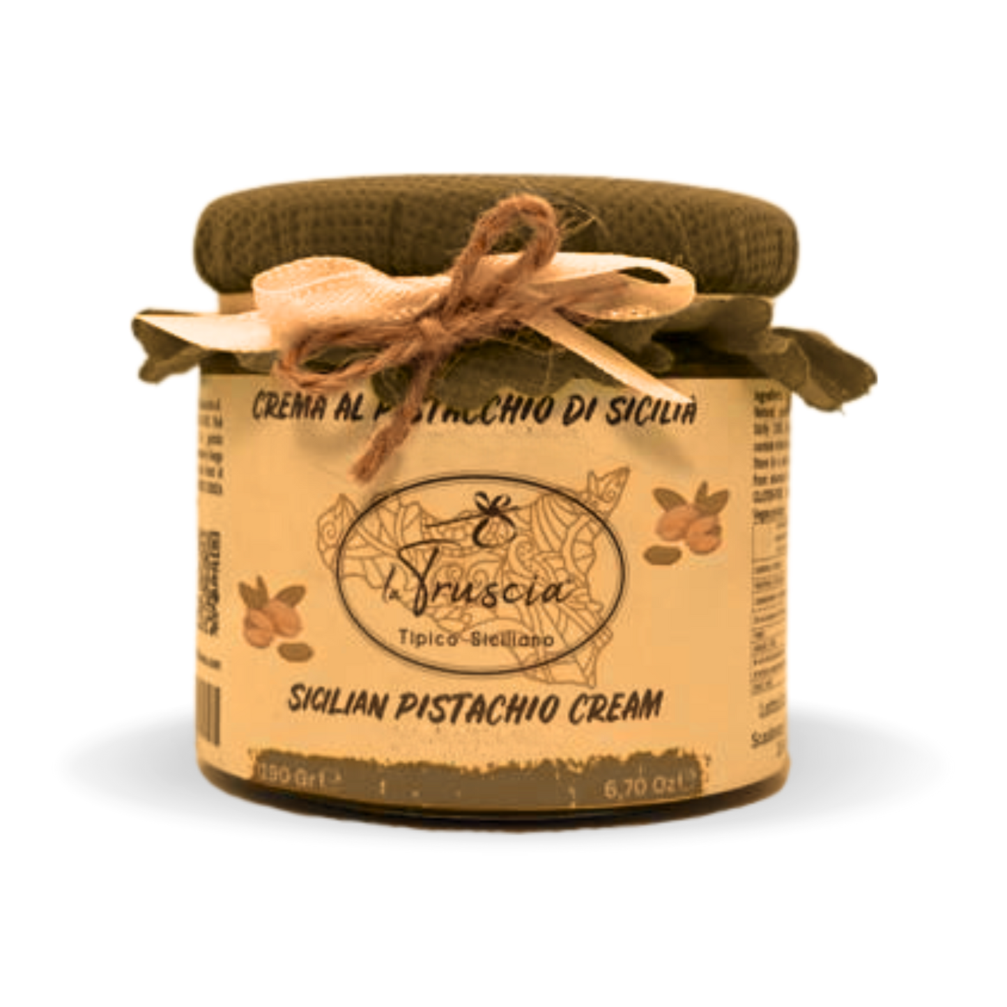 Crema al Pistacchio di Sicilia e Granella Fondente di "Cioccolato di Sicilia"