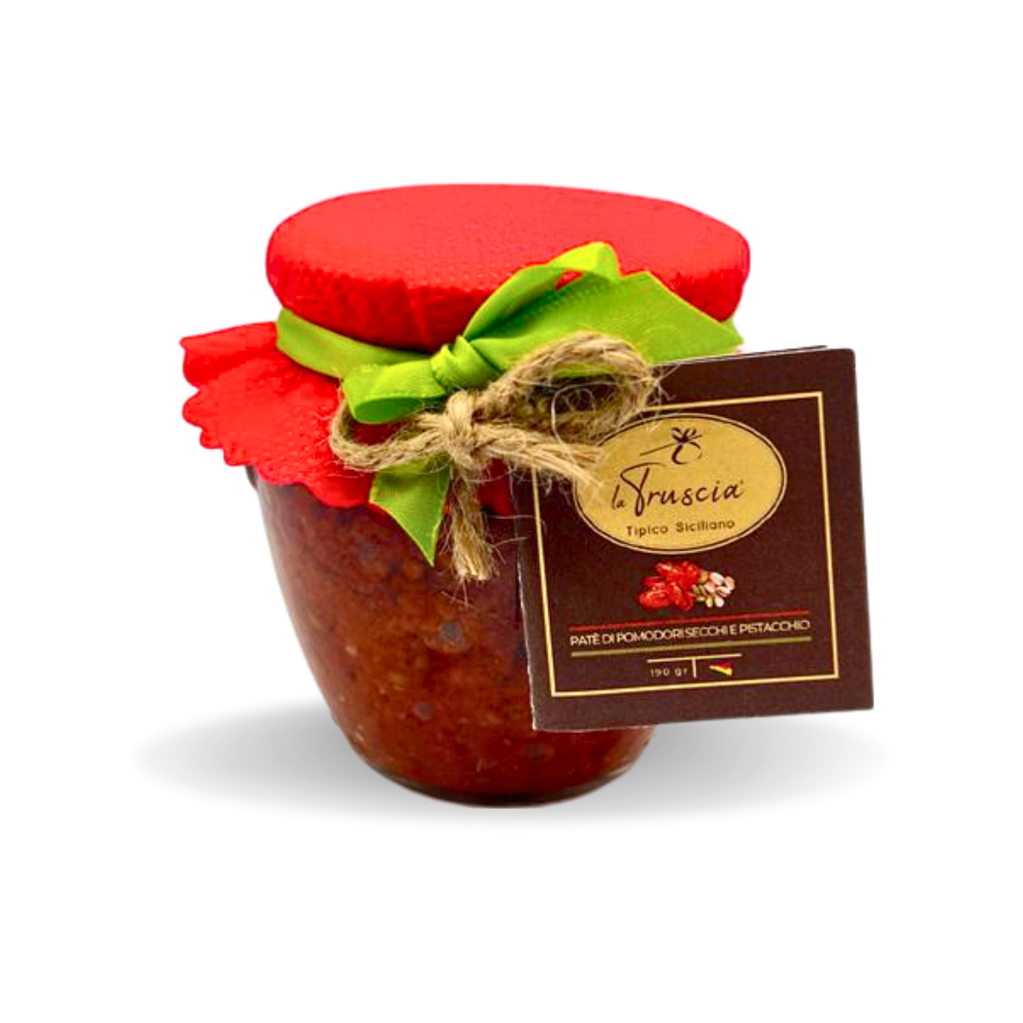 Getrocknete Tomaten- und Pistazienpastete