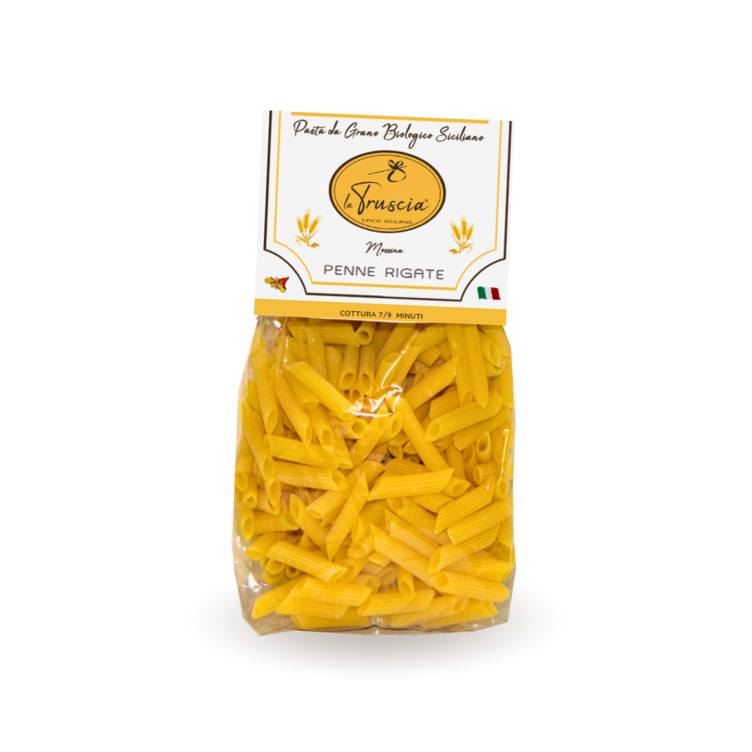 Pasta di Semola di Grano Duro Biologico Siciliano - Penne Rigate