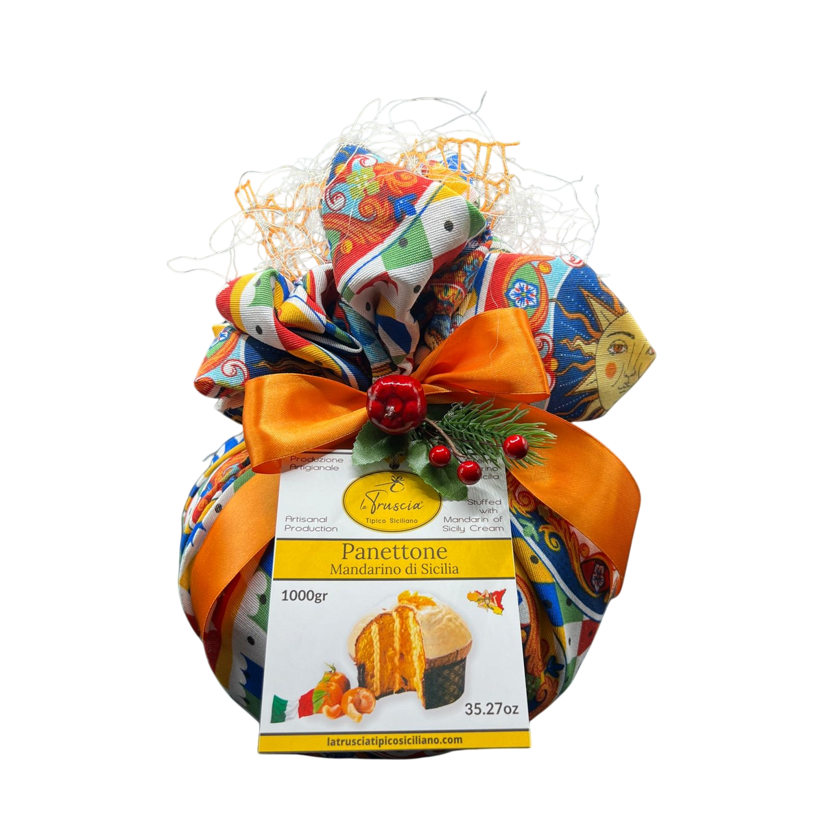 Panettone Artigianale Farcito con Crema di Mandarino Di Sicilia – dettaglio 2