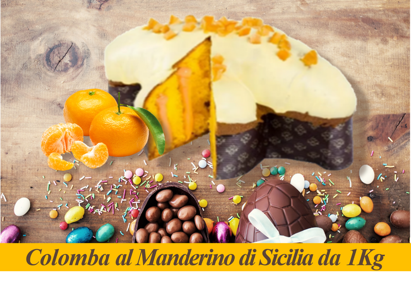 Colomba Artigianale con Crema di Mandarino Di Sicilia