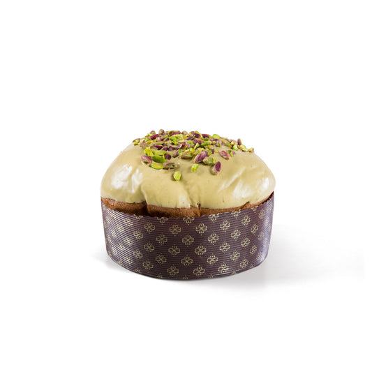 Panettone Artigianale al Pistacchio di Sicilia con Vasetto di Crema al Pistacchio Spalmabile 1 kg