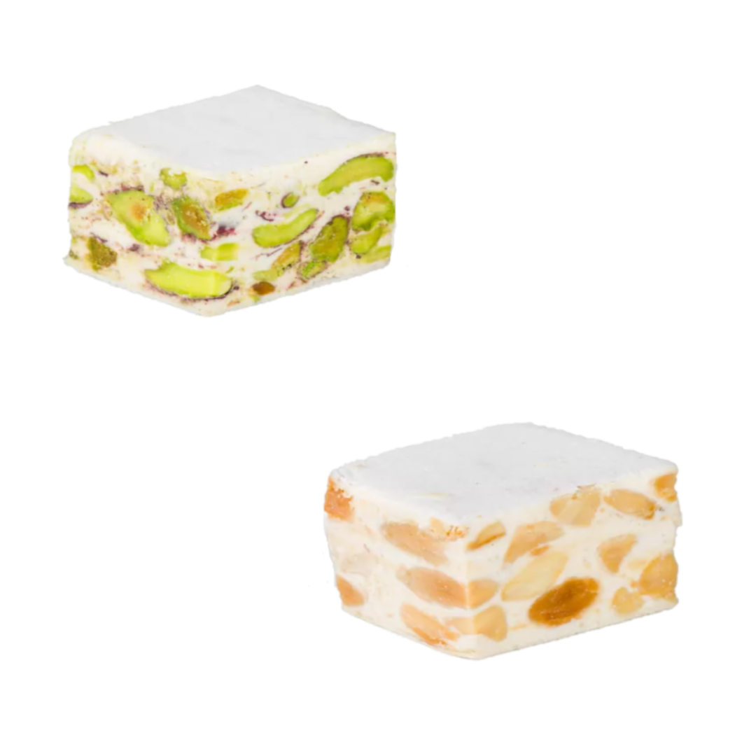 Torroncinii Ostiati mit Mandel- und Pistazien-Cubotti