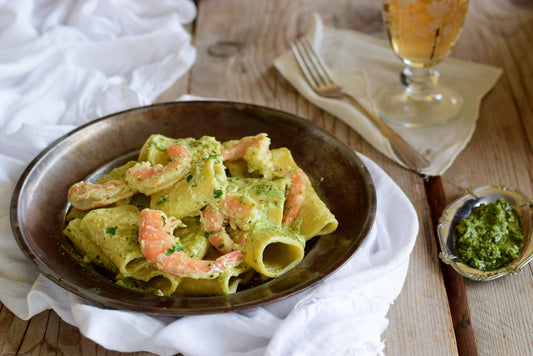 Gamberi e Pistacchio