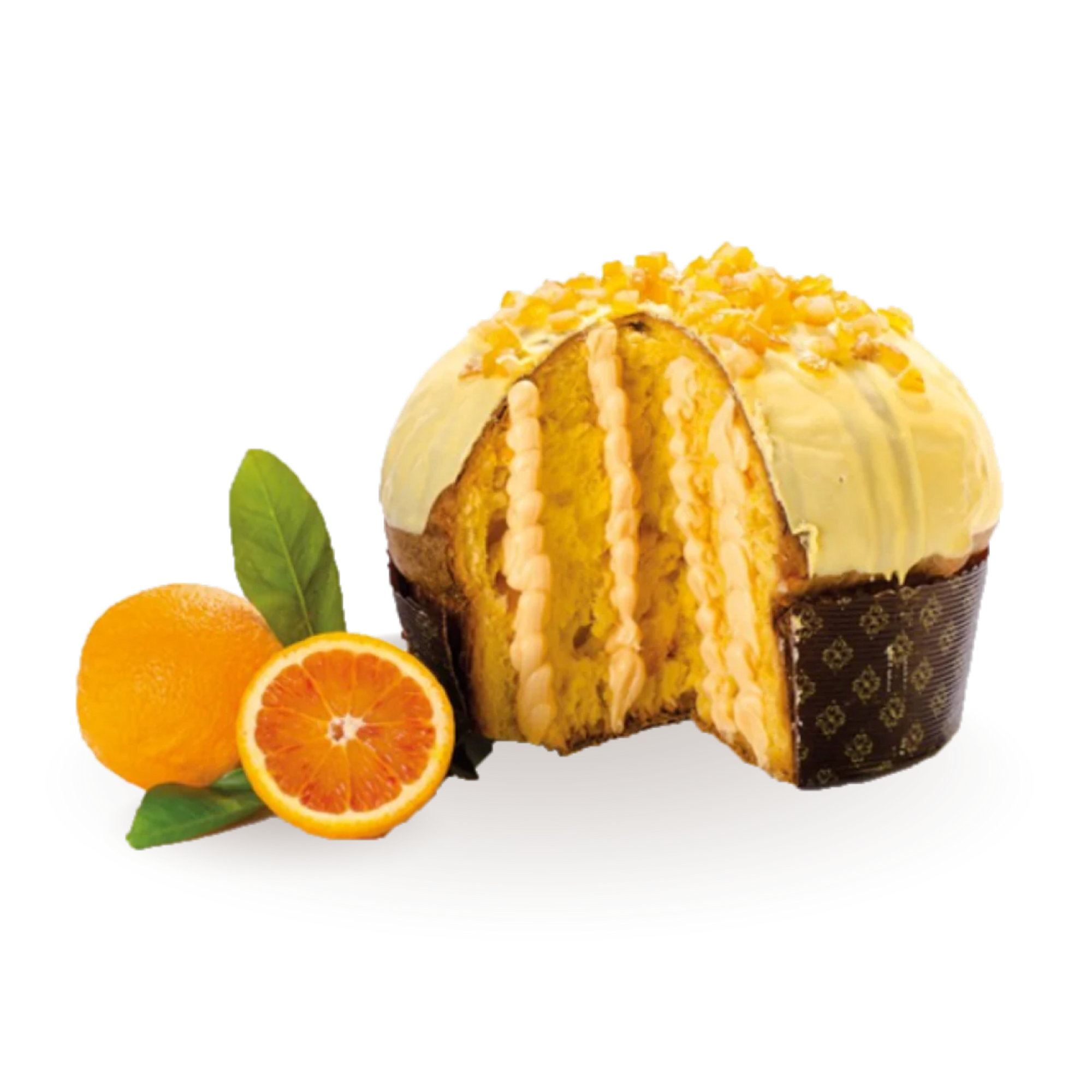 Artisan Panettone Filled with Sicilian Orange Cream