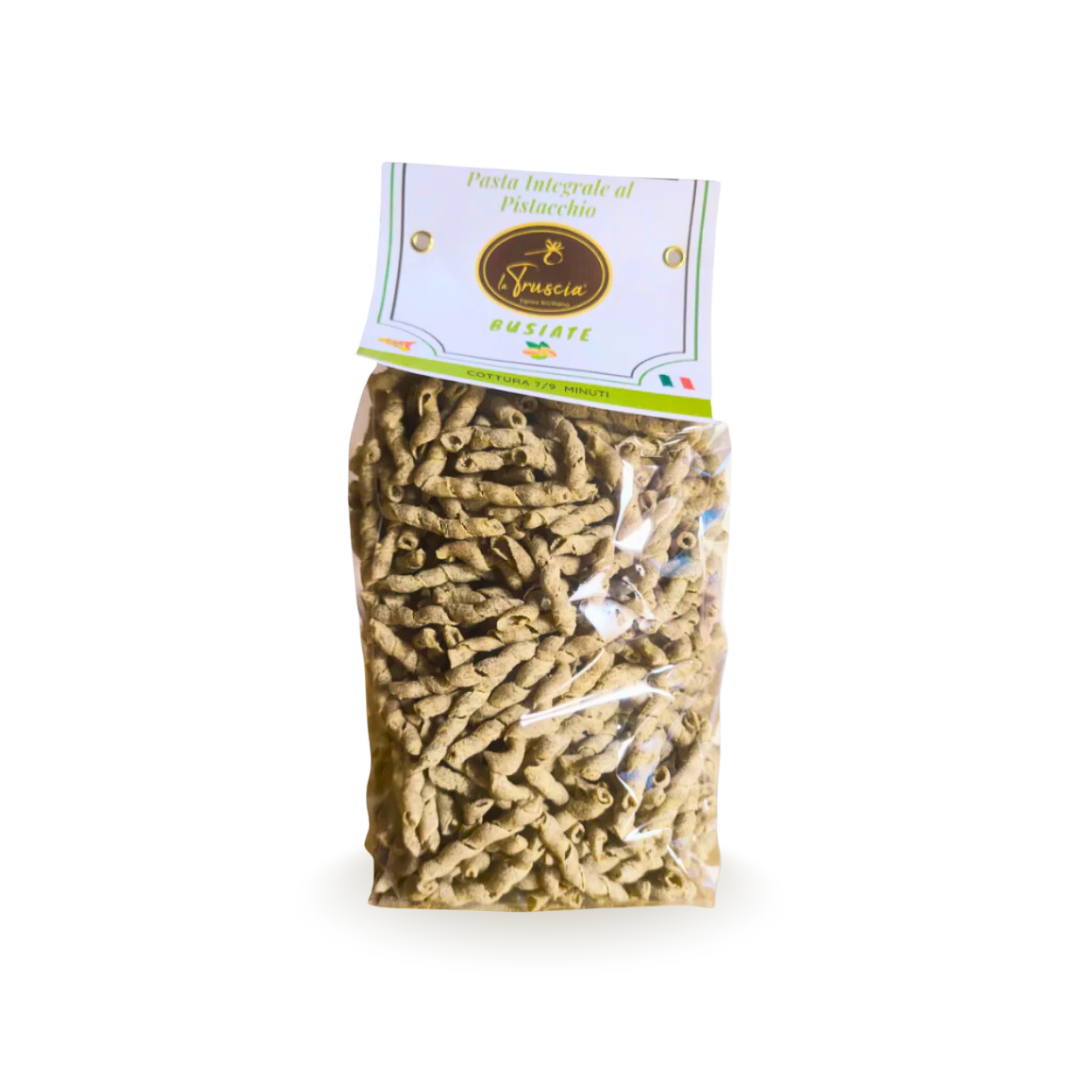 Wholemeal Durum Wheat Semolina Pasta with Pistachio - Busiate