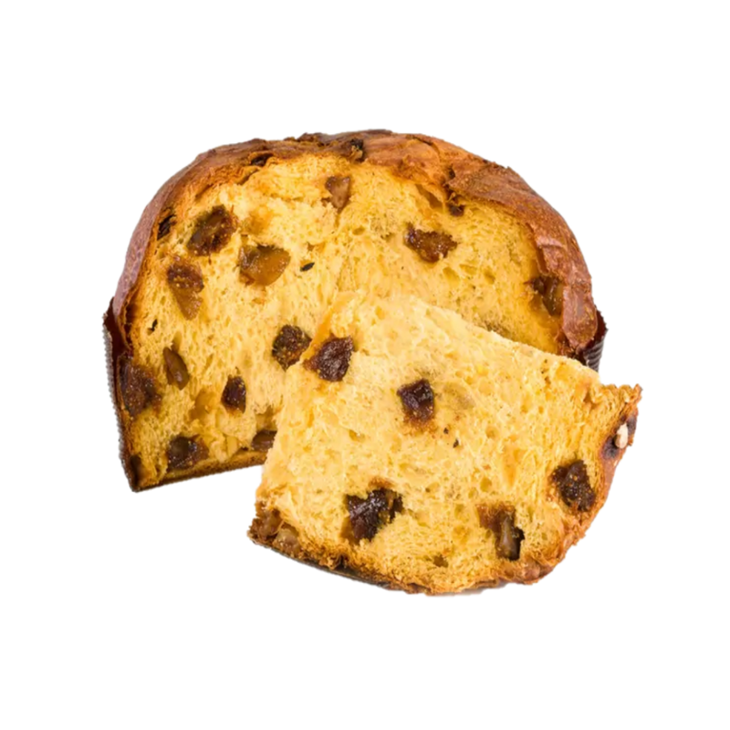 Panettone Artigianale con Fichi Bianchi e Cubi di Cioccolato Bianco