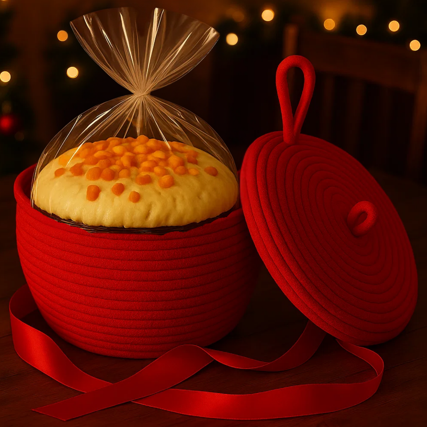 Panettone Artigianale Farcito con Crema di Mandarino Di Sicilia