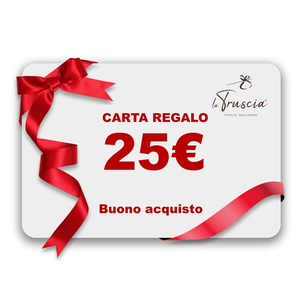 Carta Regalo 25€ - La Truscia - Dolce e Salato Tipico Siciliano