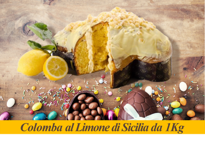 Colomba Artigianale con Crema di Limone  Di Sicilia